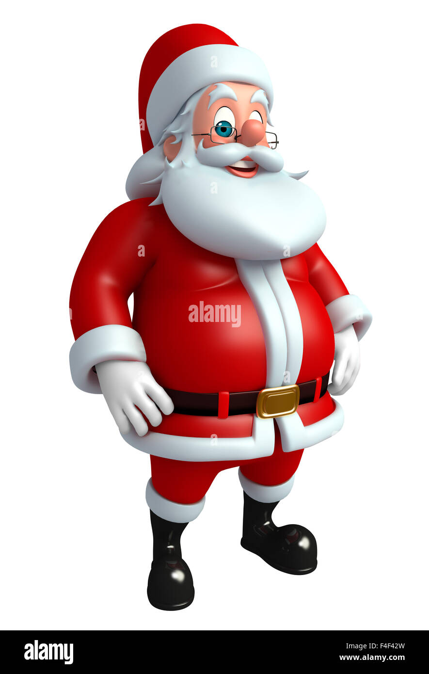 3d rendered illustration santa claus hi-res stock photography and ...