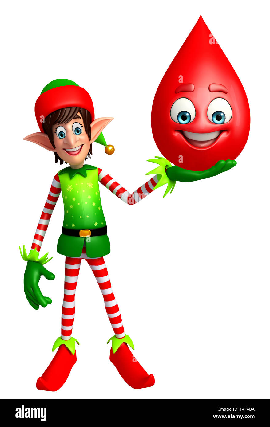 3d rendered illustration of elves with blood drop Stock Photo - Alamy