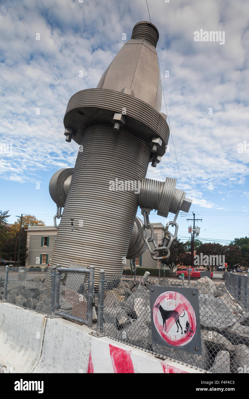 South Carolina, Columbia, huge fire hydrant sculpture, downtown Stock Photo Alamy