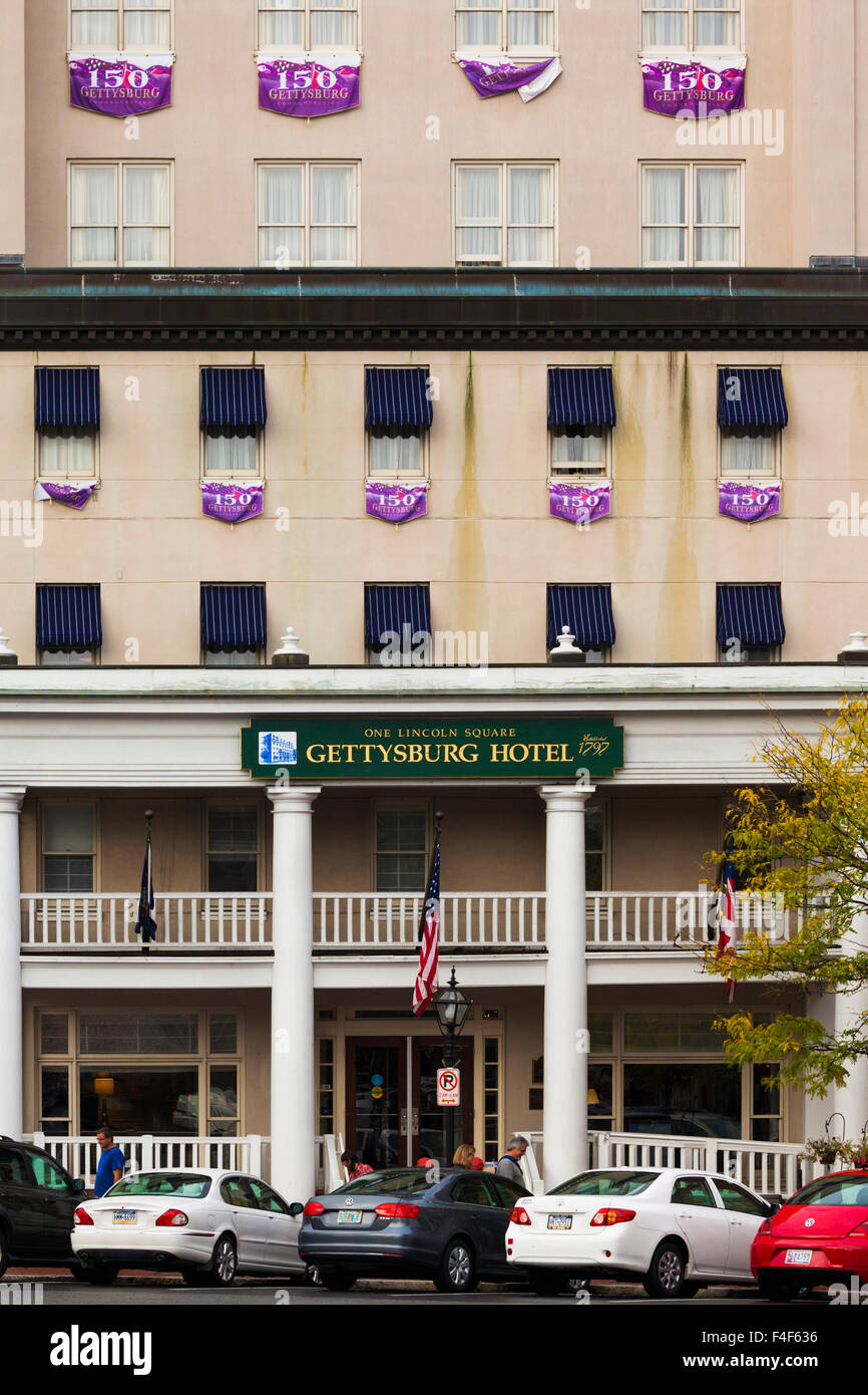 USA, Pennsylvania, Gettysburg, Gettysburg Hotel Stock Photo