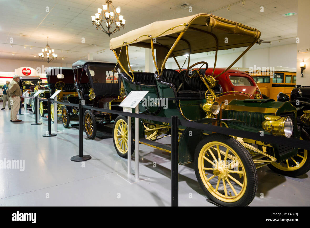USA, Pennsylvania, Hershey, AACA Auto Museum, interior Stock Photo