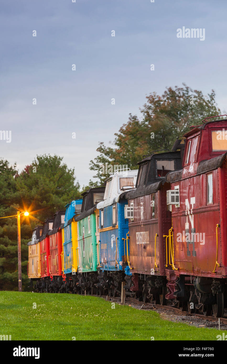 USA, Pennsylvania, Pennsylvania Dutch Country, Ronks, Red Caboose Motel