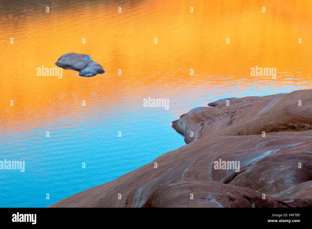 USA, Utah. Reflection in Lake Powell. Credit as: Don Paulson / Jaynes ...