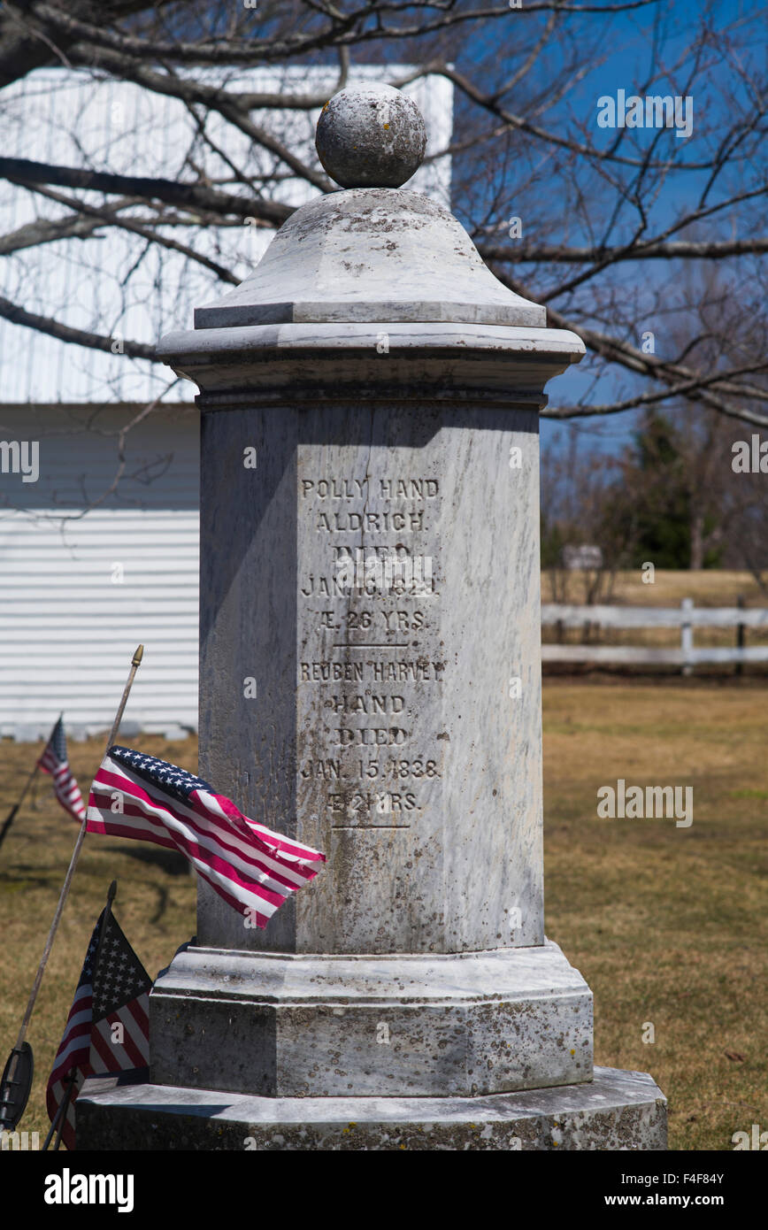 Vermont, Peacham, town cemetery Stock Photo Alamy