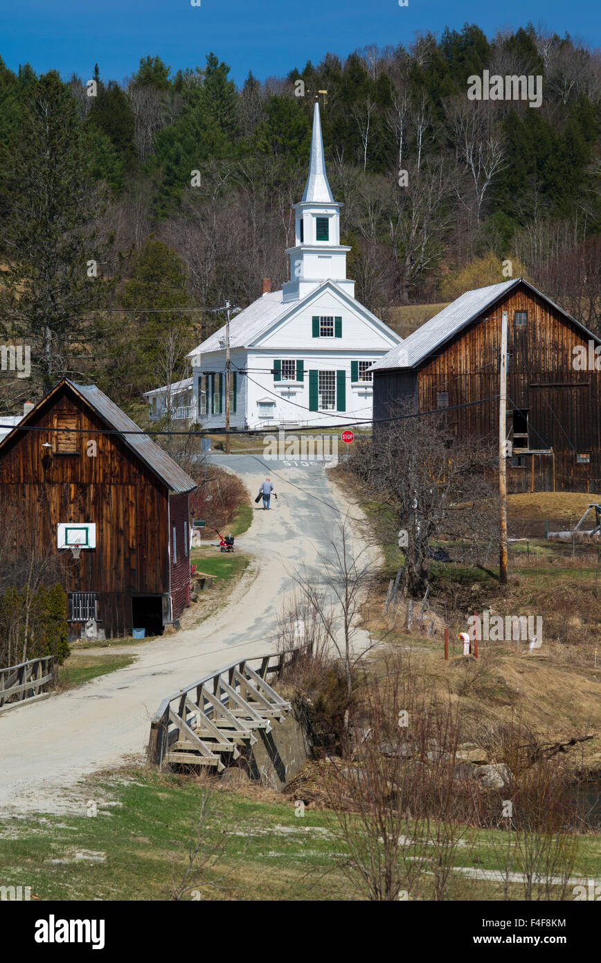 Vermont, Waits River, town view Stock Photo Alamy