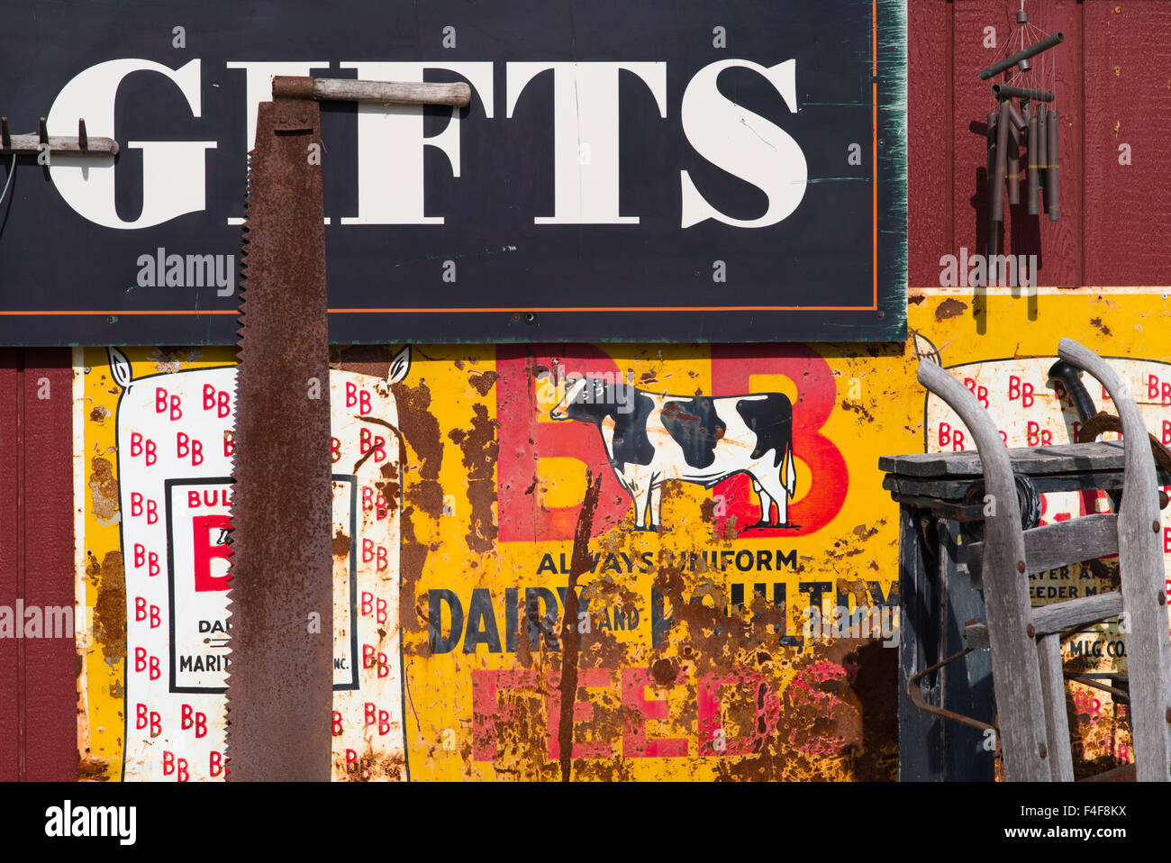 Vermont, Bradford, gift shop signs Stock Photo Alamy