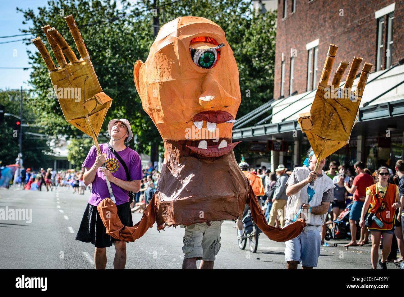Summer solstice parade fremont seattle hires stock photography and