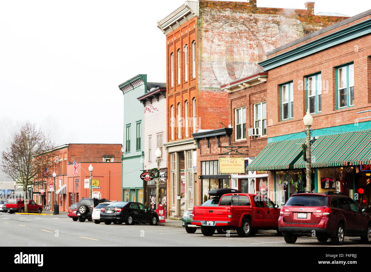 USA WA Snohomish historic downtown Stock Photo Alamy
