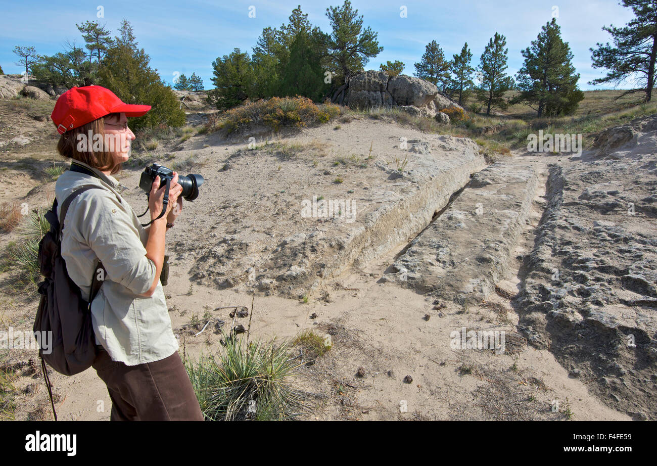 Oregon Trail near Guernsey Wyoming is the best preserved ruts on the