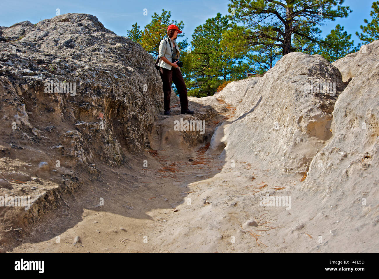 Oregon Trail near Guernsey Wyoming is the best preserved ruts on the