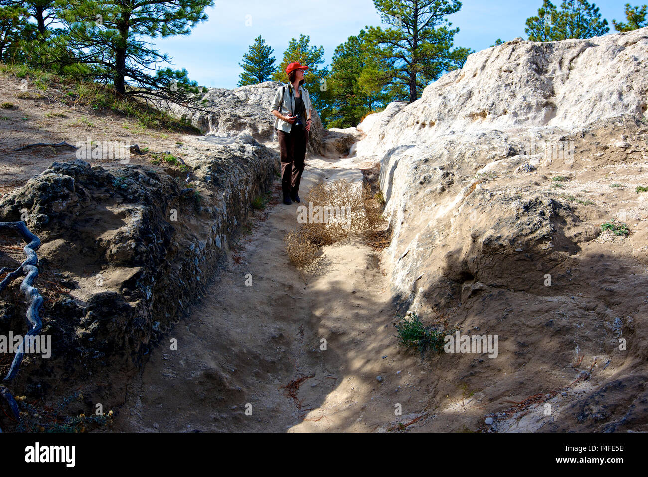 Oregon Trail near Guernsey Wyoming is the best preserved ruts on the