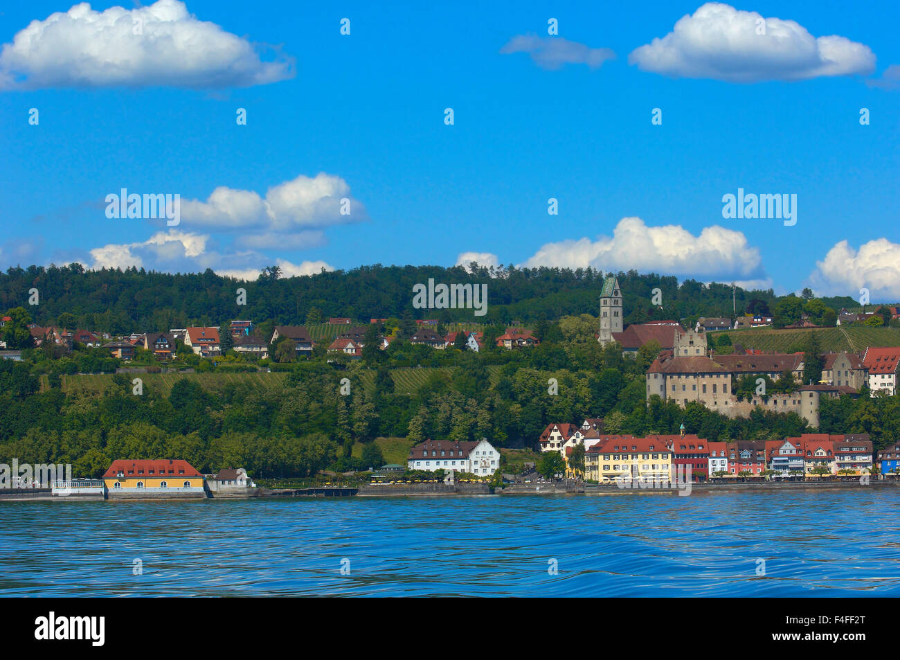 Meersburg, Castle, Lake Constance (Bodensee), Baden-Wuerttemberg, Germany, Europe Stock Photo