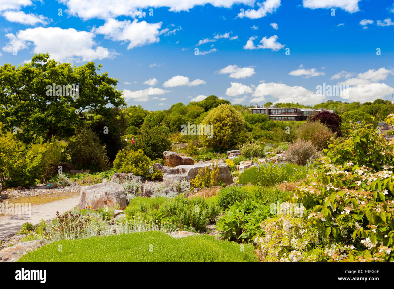 The rock garden at the National Botanical Gardens of Wales