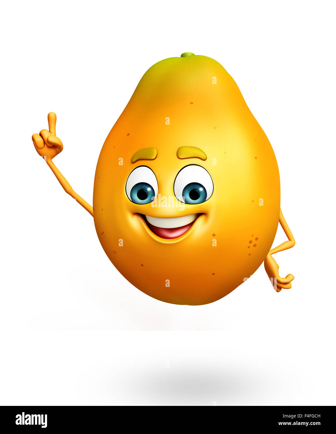 3d rendered illustration of papaya cartoon character Stock Photo Alamy