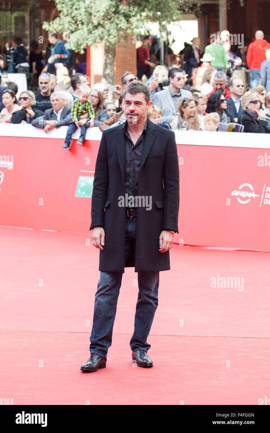 Rome, Italy. 17th October, 2015. Thierry Neuvic on the Red Carpet for the French film 'Belle & Sebastien, The Adventures Continue, at the 10th Rome Film Fest., , Roma, Italy,17/10/15 Credit:  Stephen Bisgrove/Alamy Live News Stock Photo