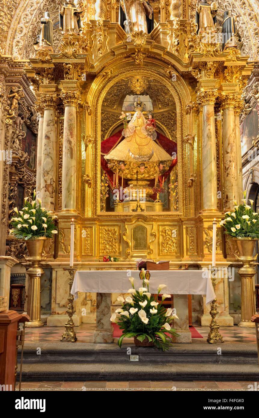 Rosary Chapel in the Santo Domingo Church, Heroica Puebla de Zaragoza, Puebla, Mexico Stock Photo