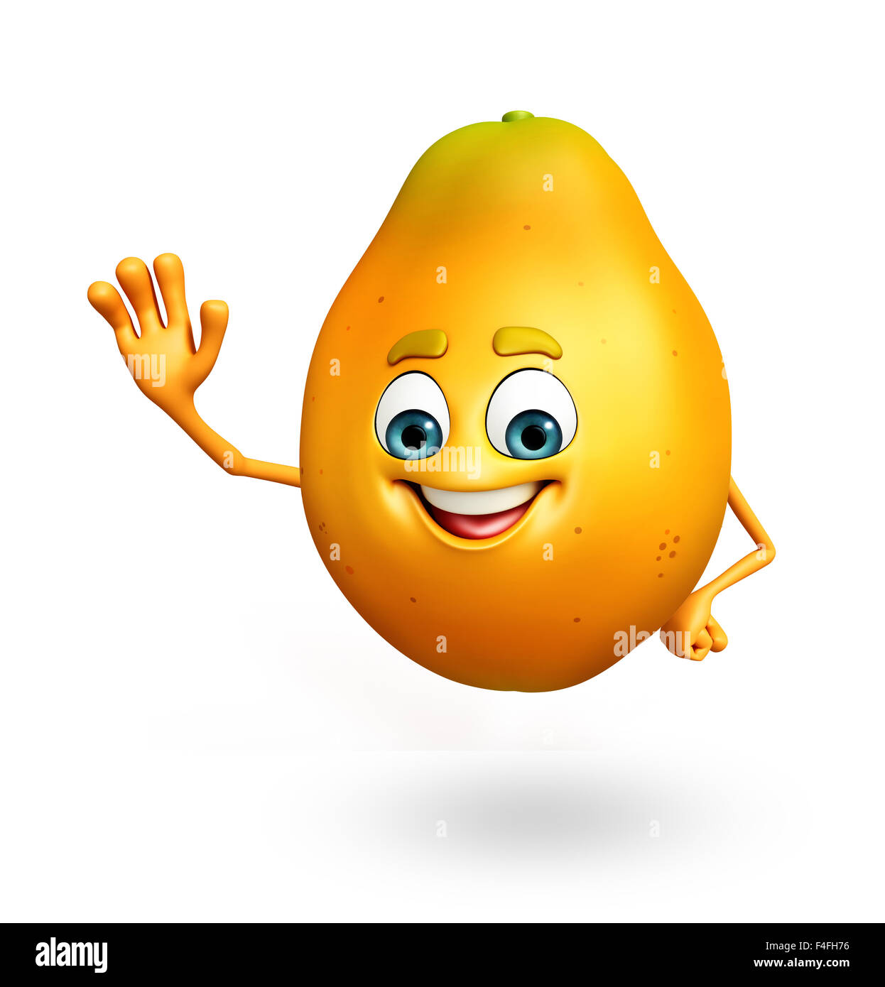 3d rendered illustration of papaya cartoon character Stock Photo Alamy