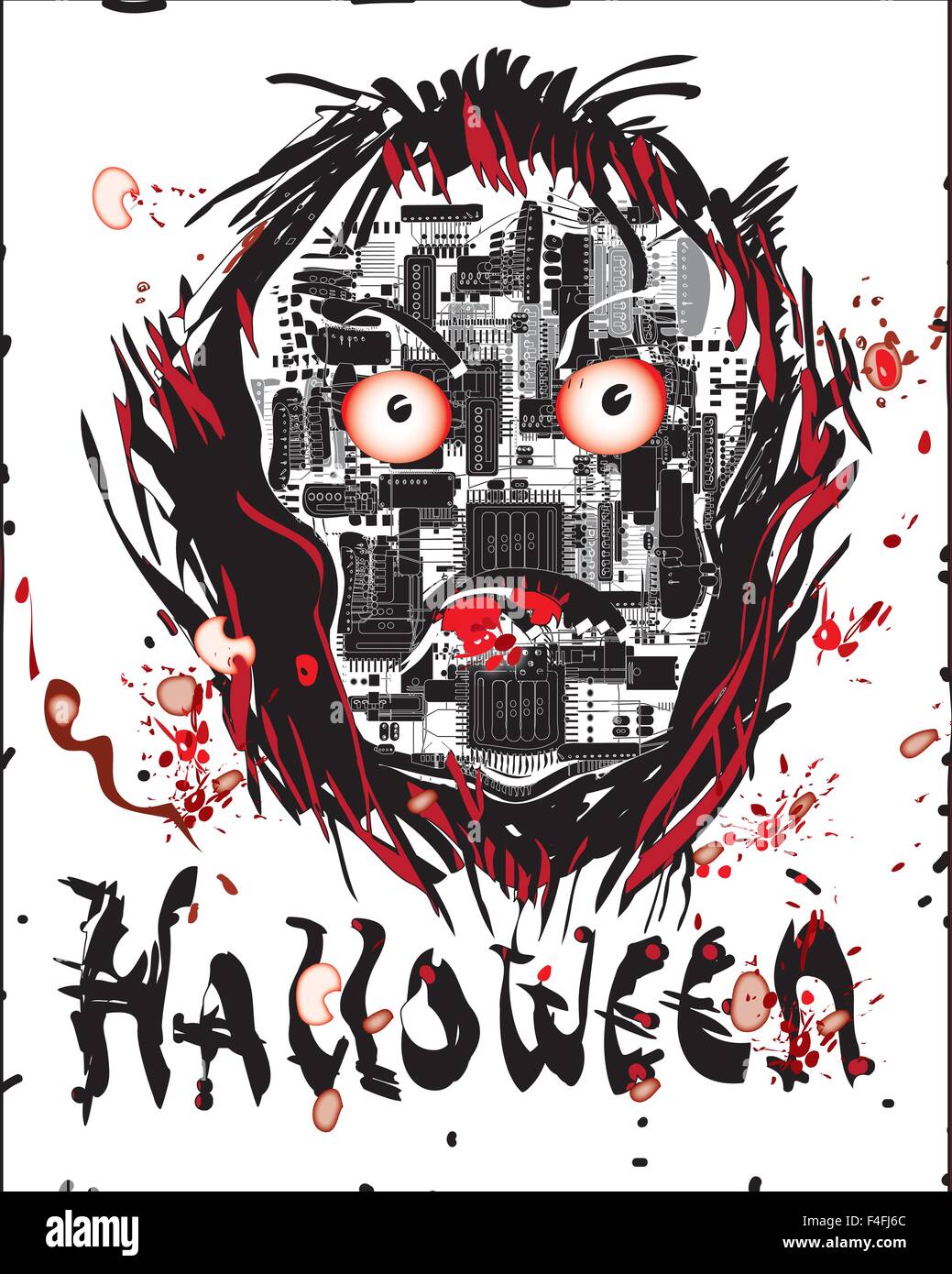 Halloween Background Illustration Stock Vector Image & Art - Alamy