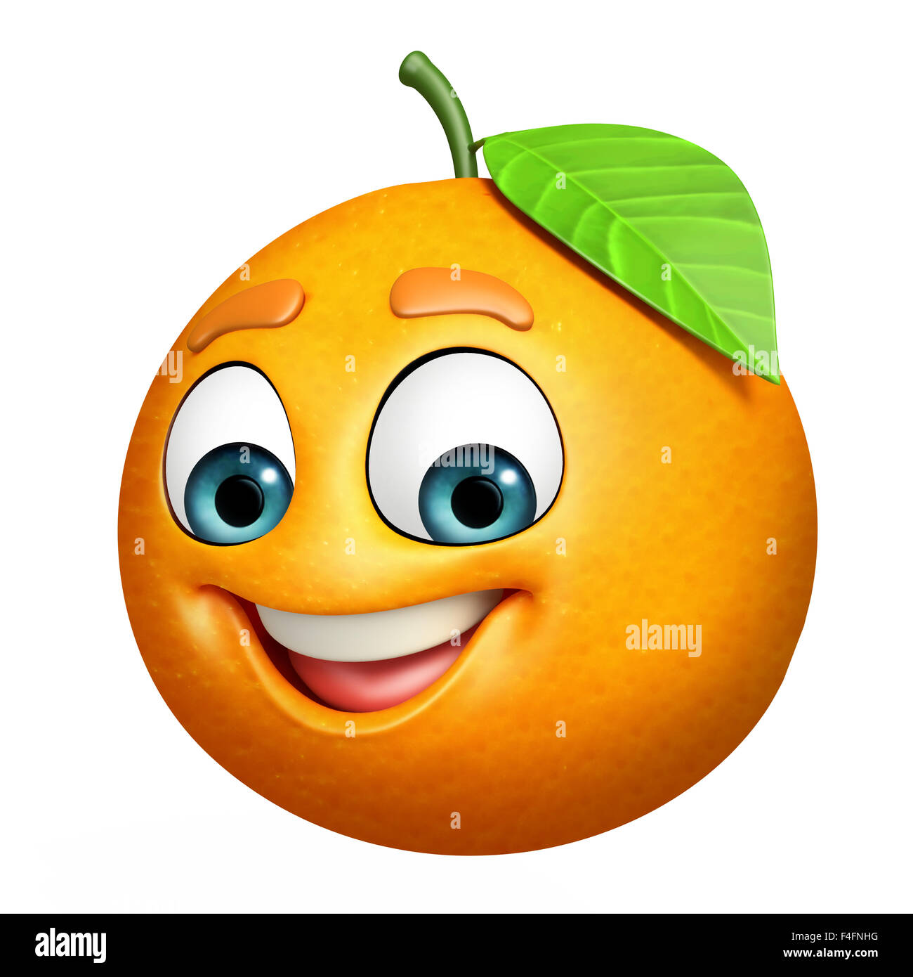 3d rendered illustration of orange cartoon character Stock Photo Alamy