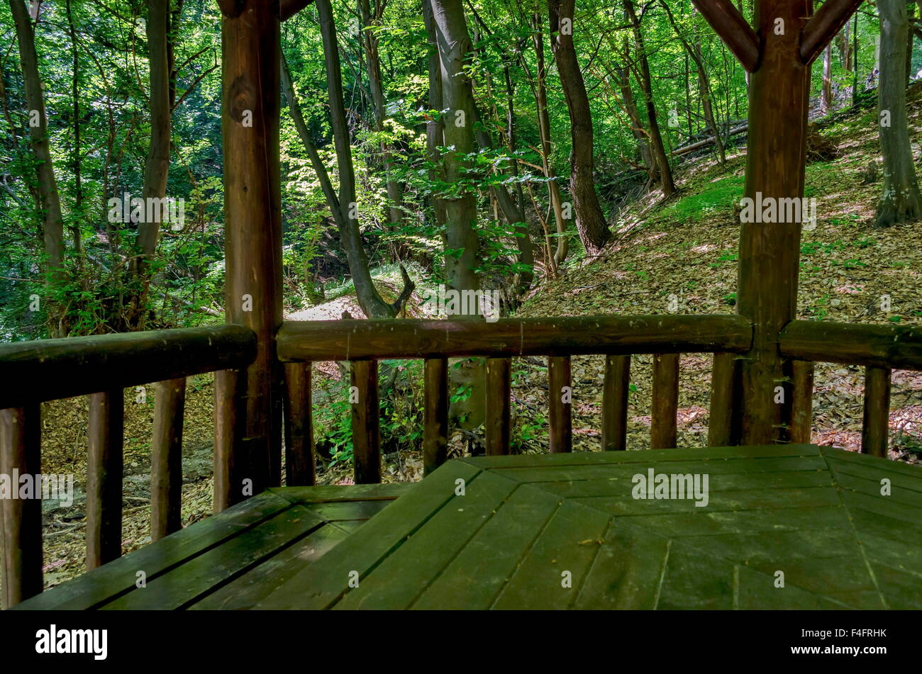View from one shelter, Verila, Bulgaria Stock Photo