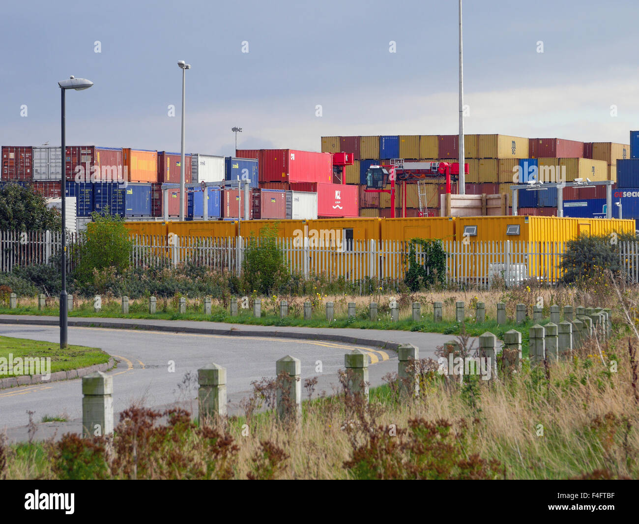 Container base Seaforth Stock Photo Alamy