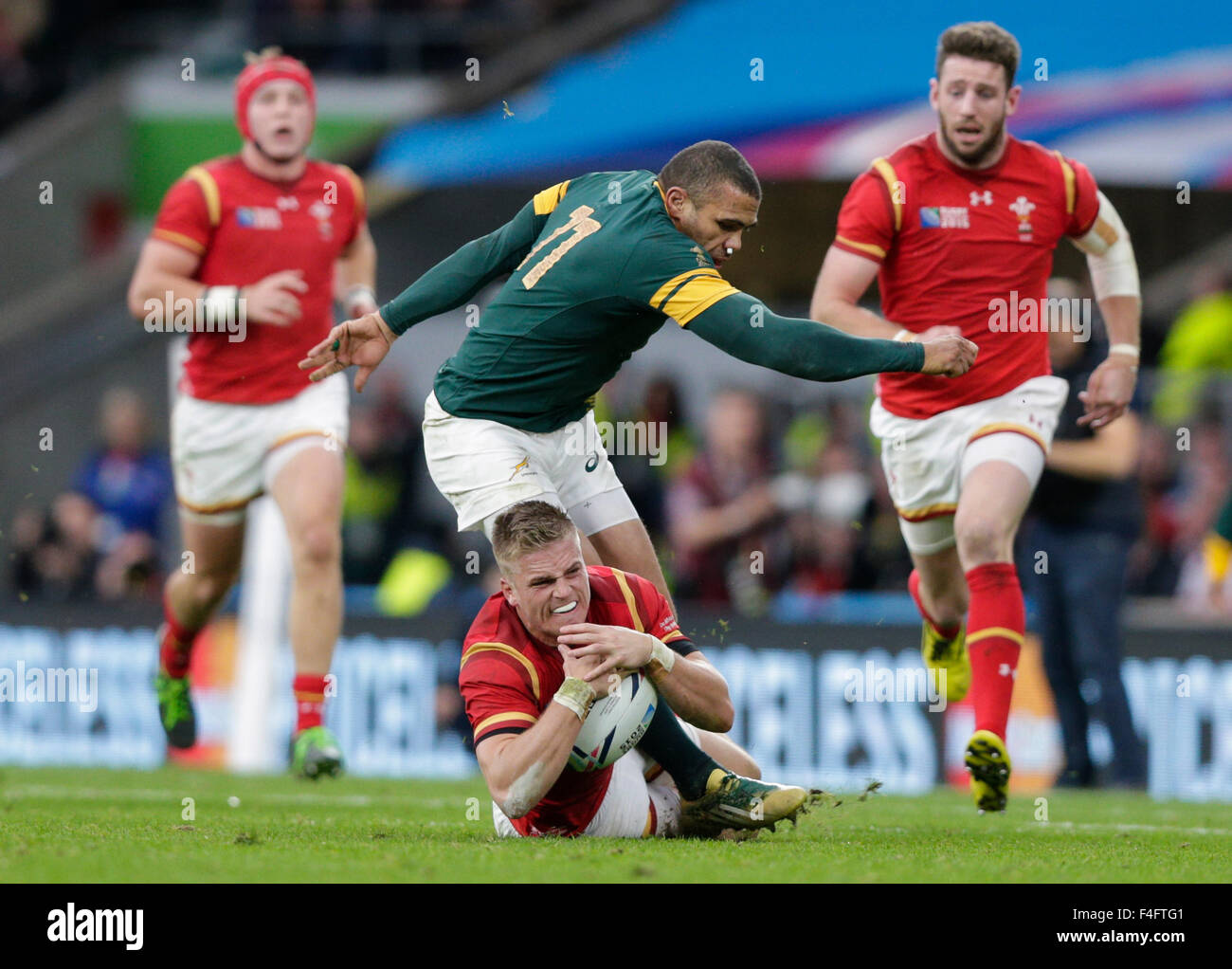 Fullback Rugby Rsa Twickenham Stadium, London, UK. 17th Oct, 2015. Rugby World Cup Quarter ...