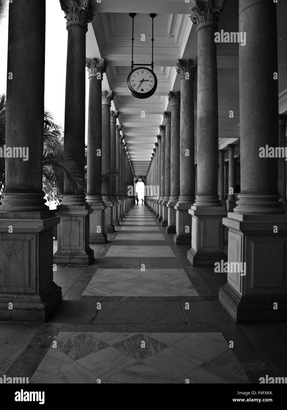 Black and white promenade Stock Photo - Alamy