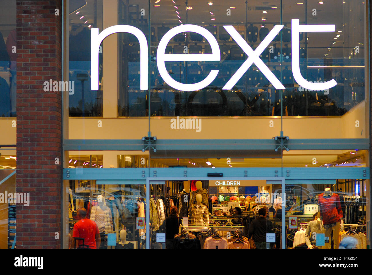Next retail store shop front Stock Photo Alamy
