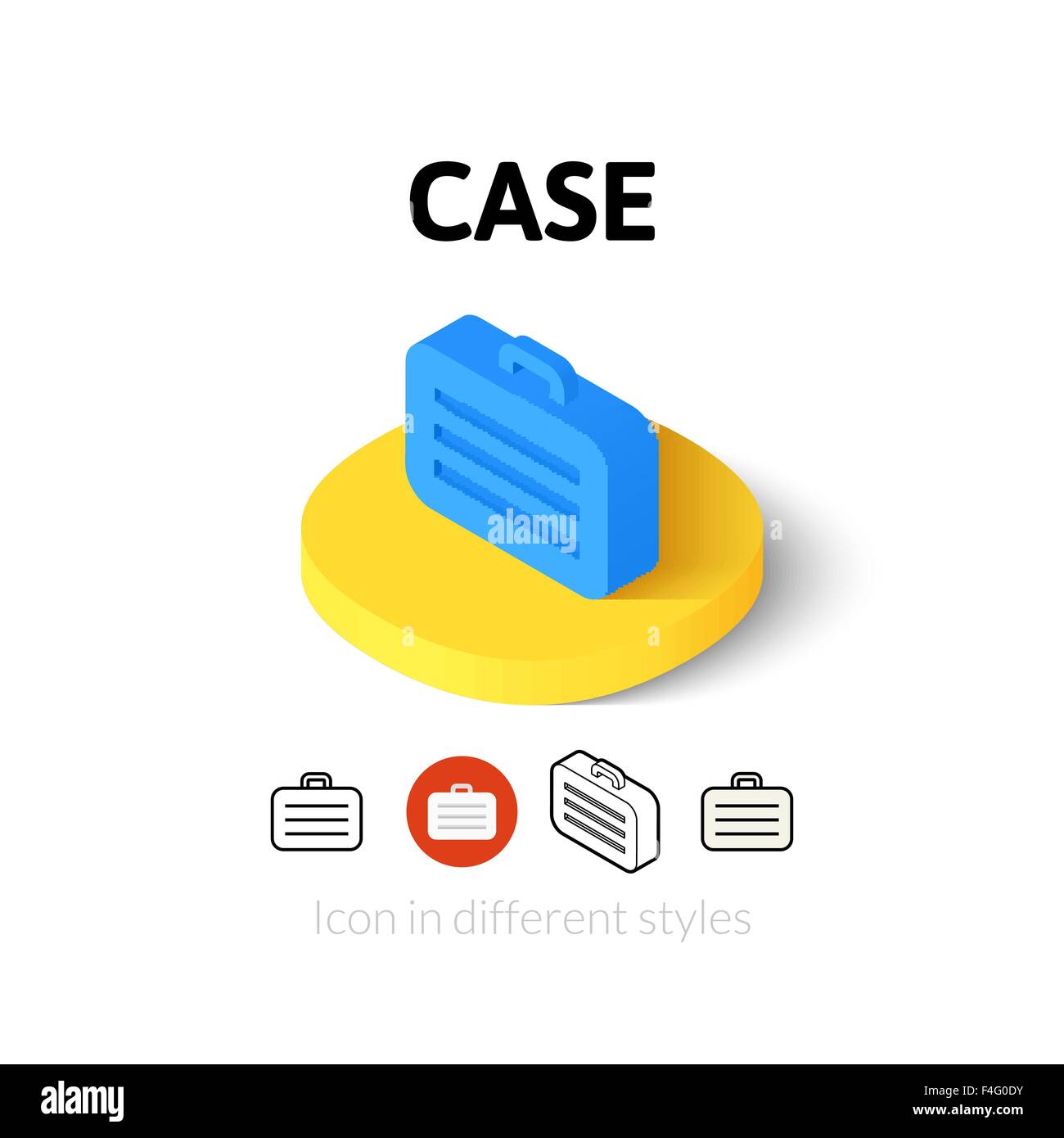 Case icon in different style Stock Vector Image & Art - Alamy
