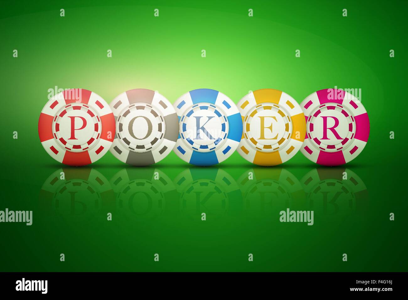 Poker table blue Stock Vector Images Alamy