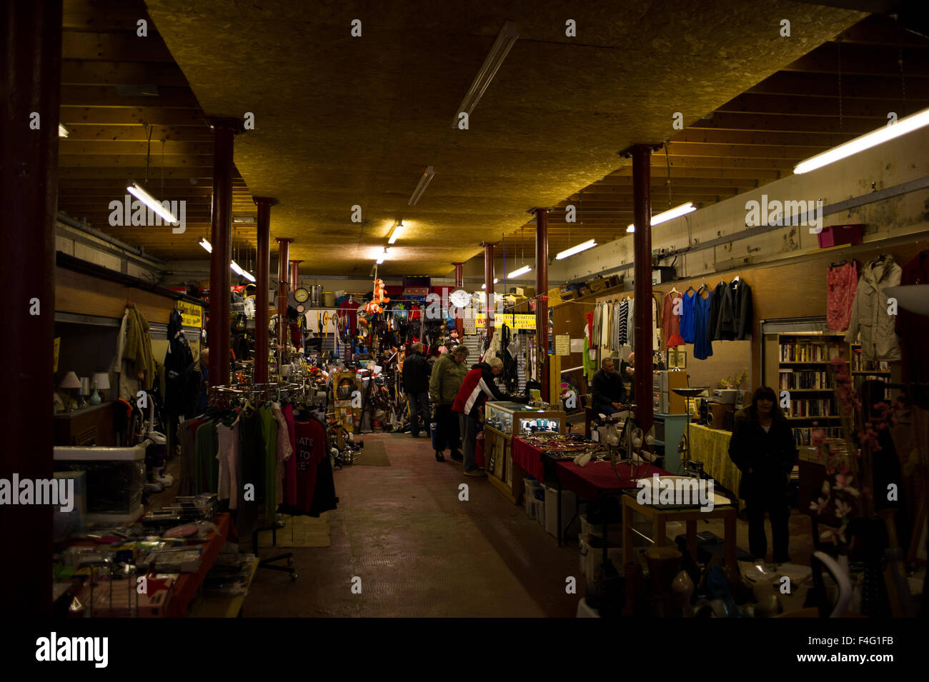 Inside the Barras market in Glasgow, Scotland, UK Stock Photo 88862911