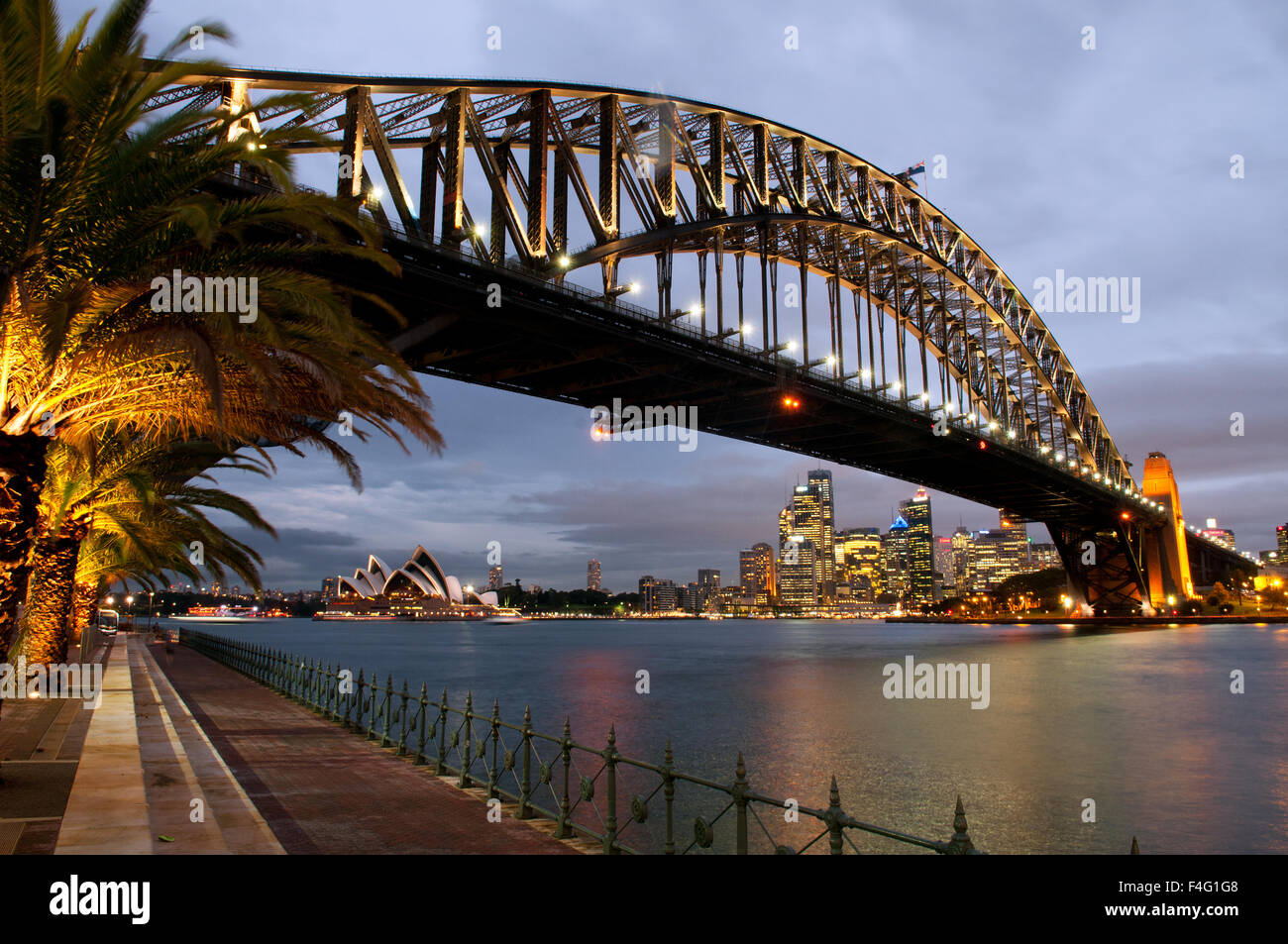 Sydney Harbour Bridge at Night Stock Photo - Alamy