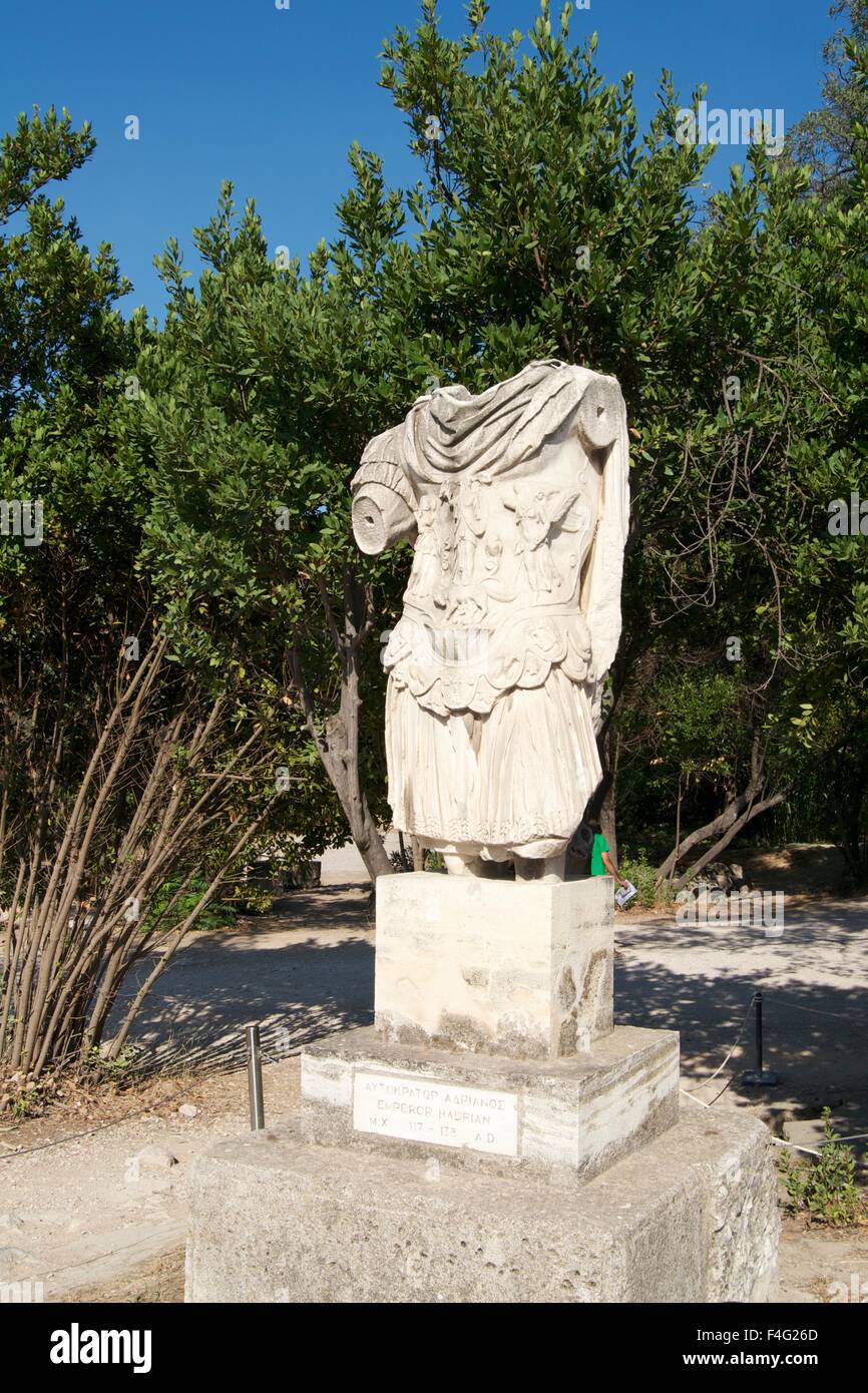 Broken Greek king warrior statue ancient god myth Stock Photo Alamy