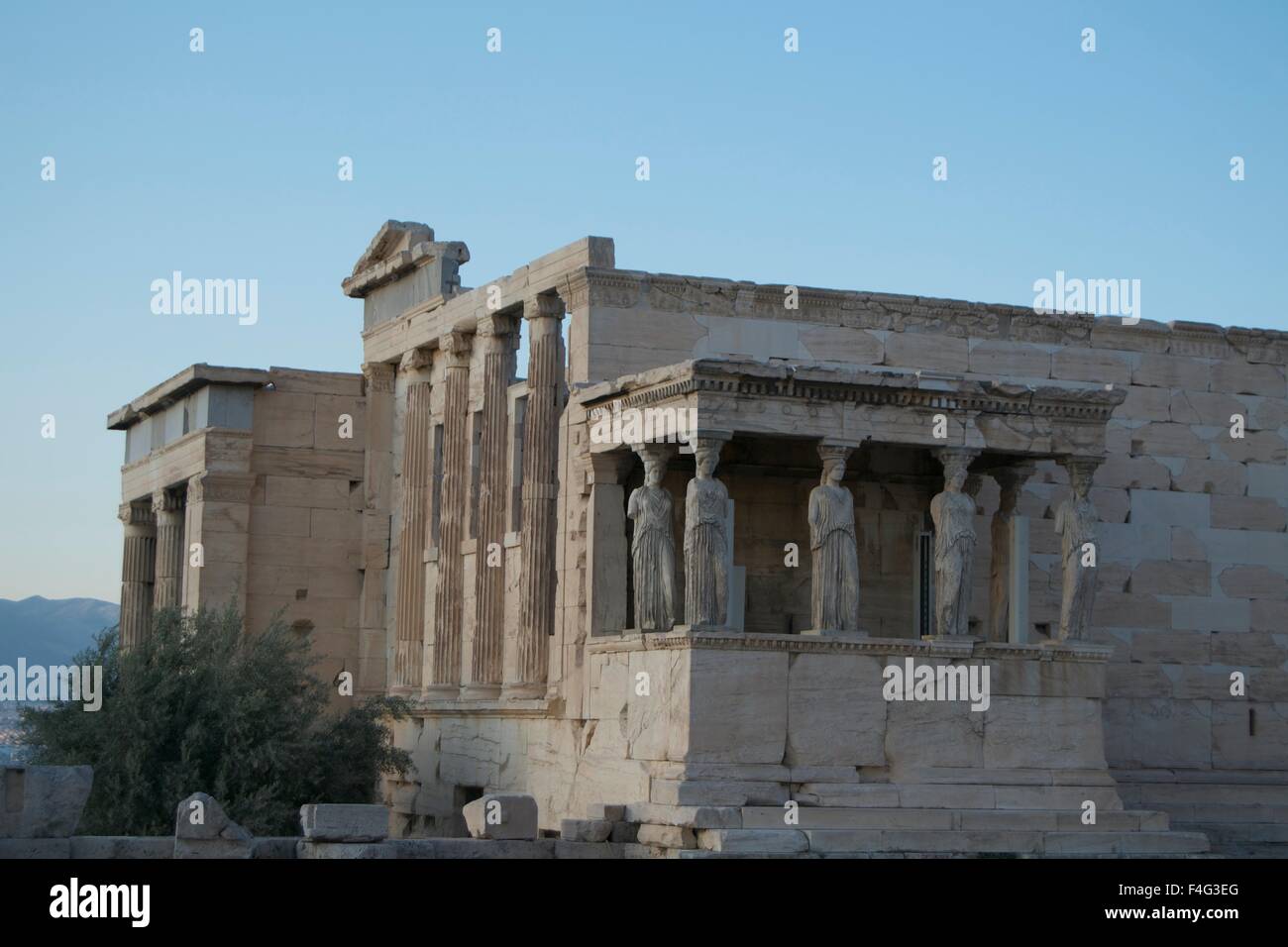 Erechtheion Acropolis Greek temple architecture Stock Photo