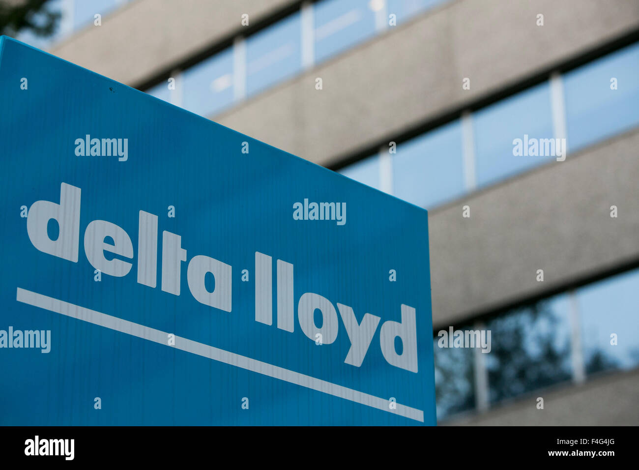 A Logo Sign Outside Of The Headquarters Of The Delta Lloyd Group