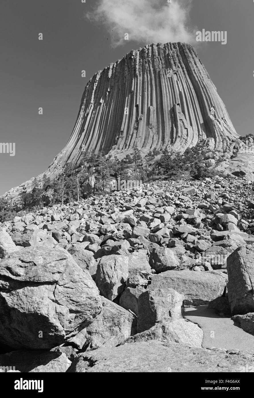 Devils Tower National Monument, Wyoming Stock Photo