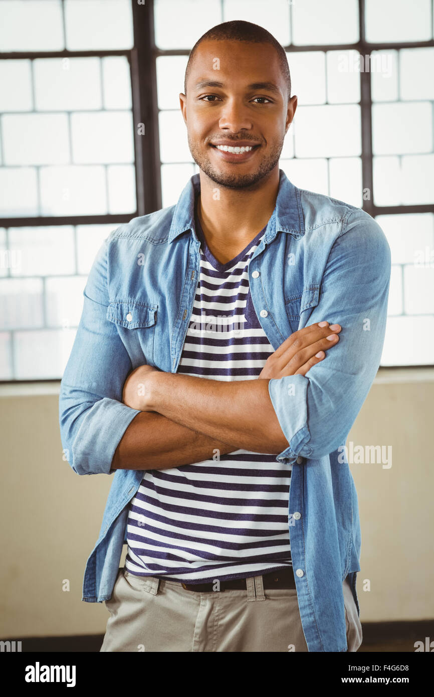 Cool man crossed arms hi-res stock photography and images - Alamy
