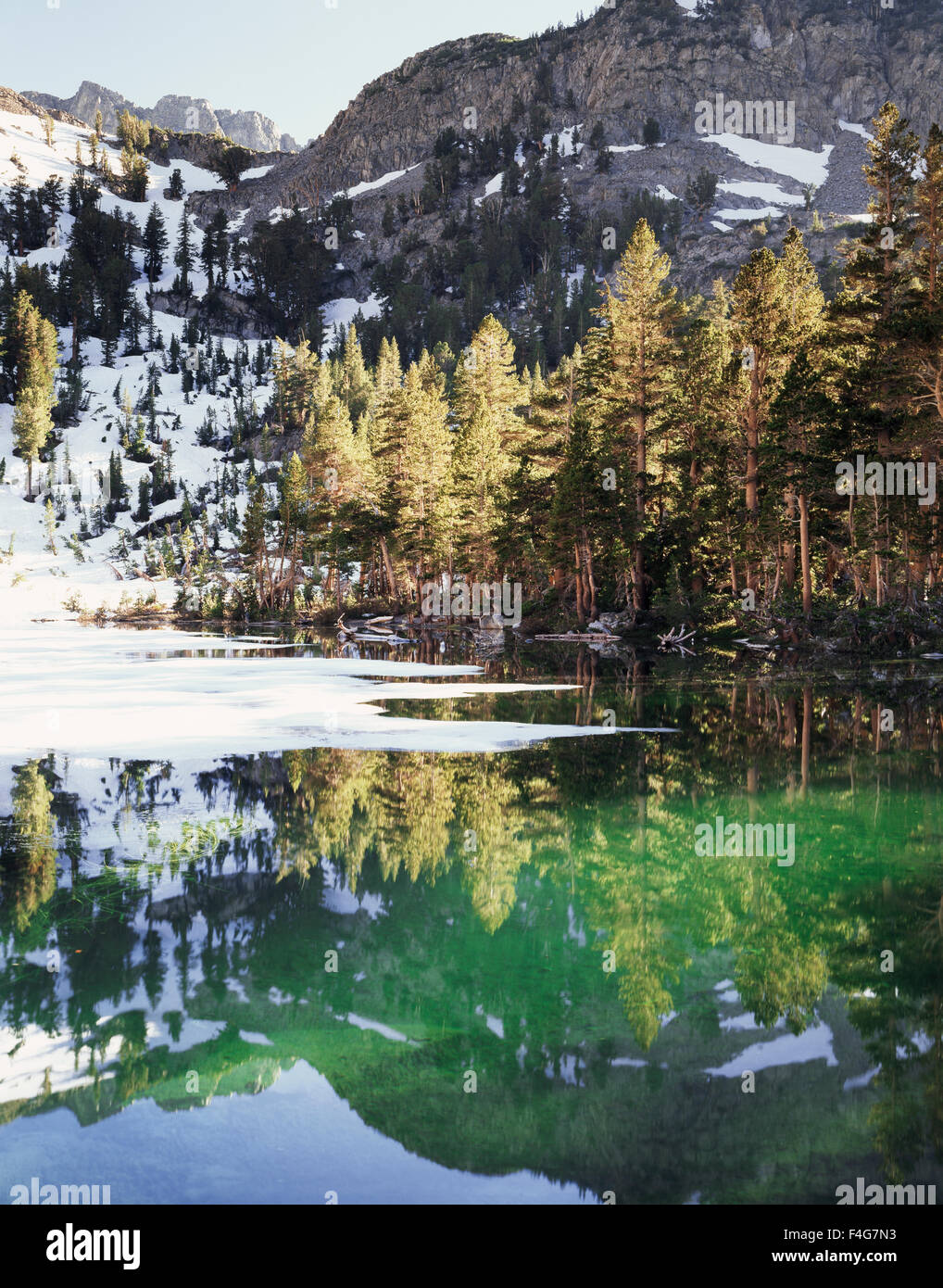 California, Sierra Nevada Mountains, Inyo National Forest, Emerald Lake ...