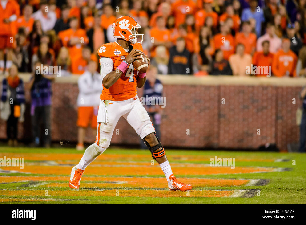 Clemson Tigers Quarterback Deshaun Watson 4 During The