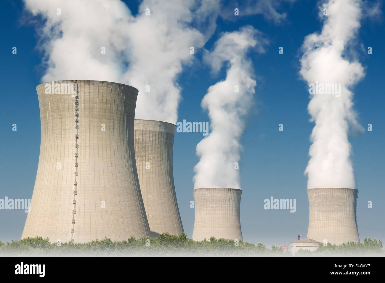 Cooling Towers Of Nuclear Power Plant Hi Res Stock Photography And