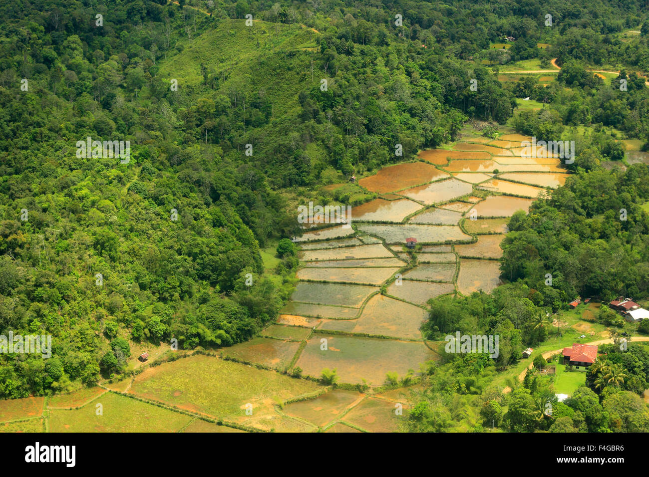 mountain of Borneo (Aerial Shoot) Stock Photo