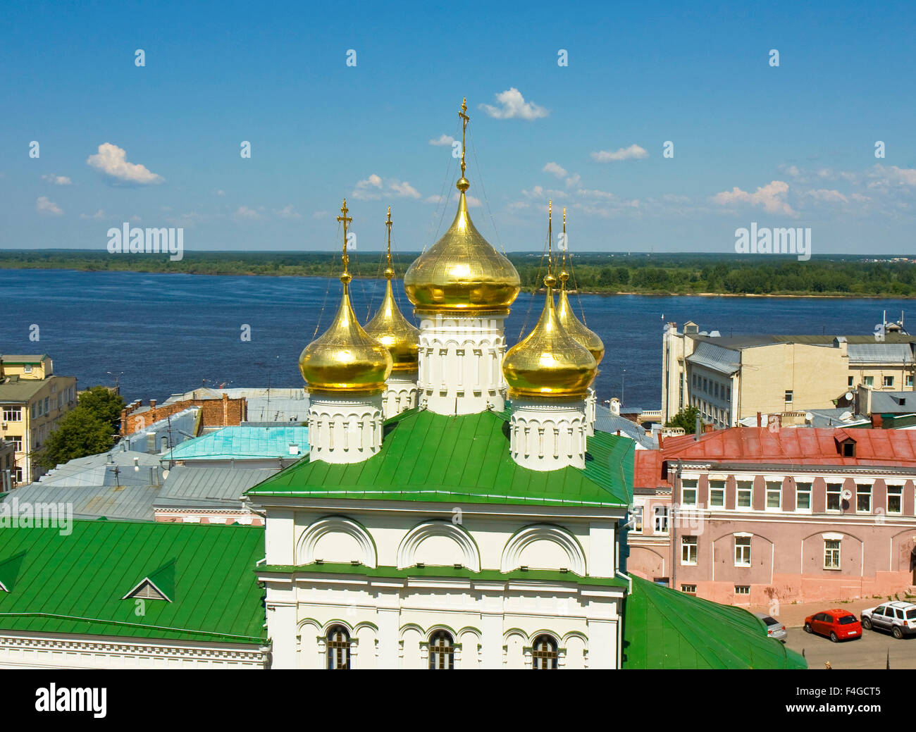 Orthodox church of Nativity of John the Baptist in town Nizhny Novgorod ...