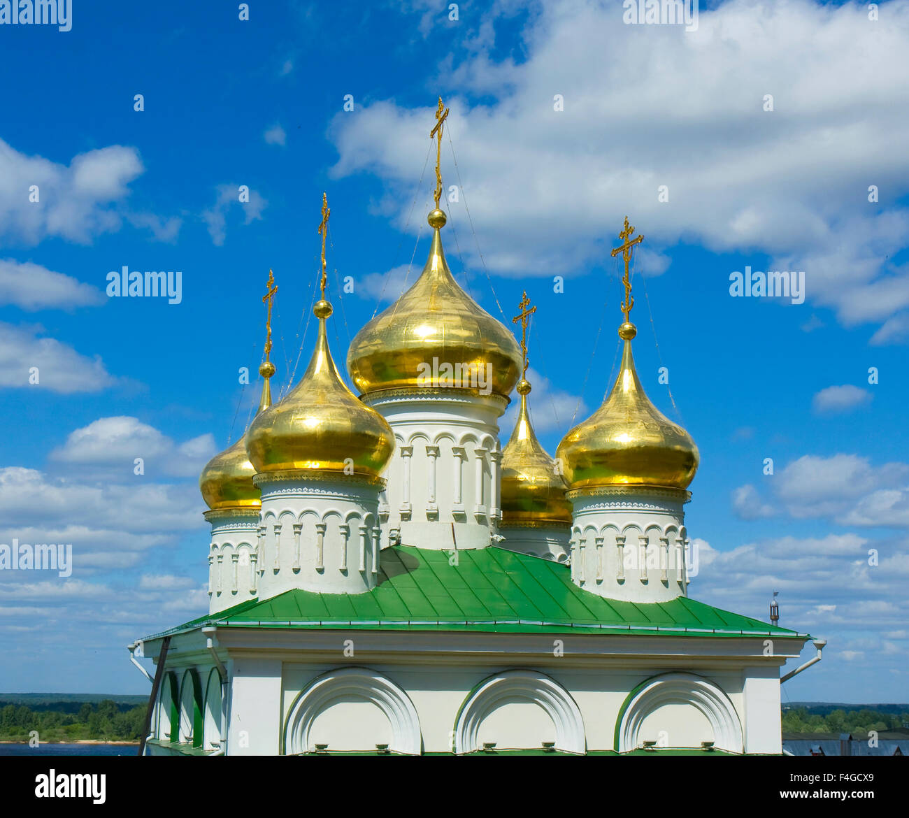 Orthodox church of Nativity of John the Baptist in town Nizhny Novgorod ...