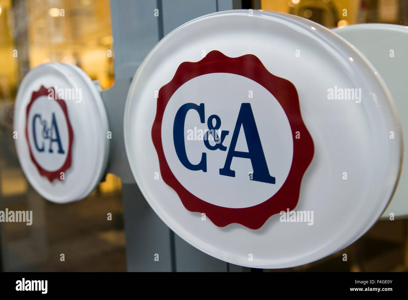 A logo sign outside of a C&A retail store in Haarlem, Netherlands on  October 5, 2015 Stock Photo - Alamy