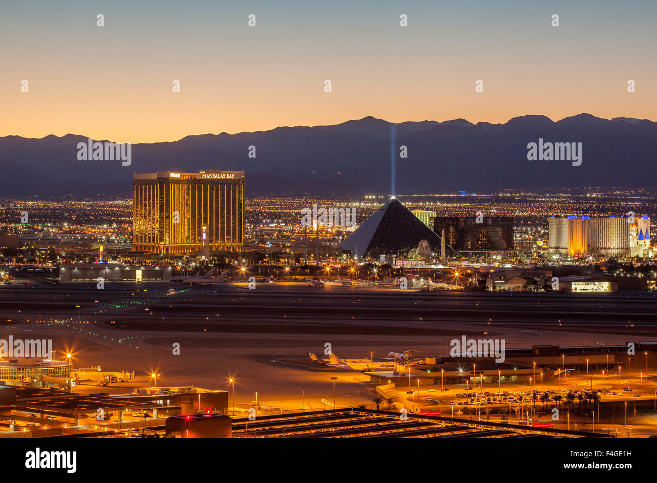 South end of the Las Vegas Strip Stock Photo Alamy