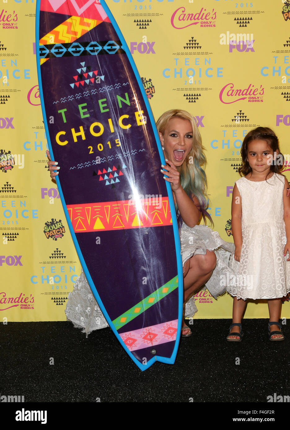 Teen Choice Awards 2015 Press Room Featuring Britney Spears, Maddie