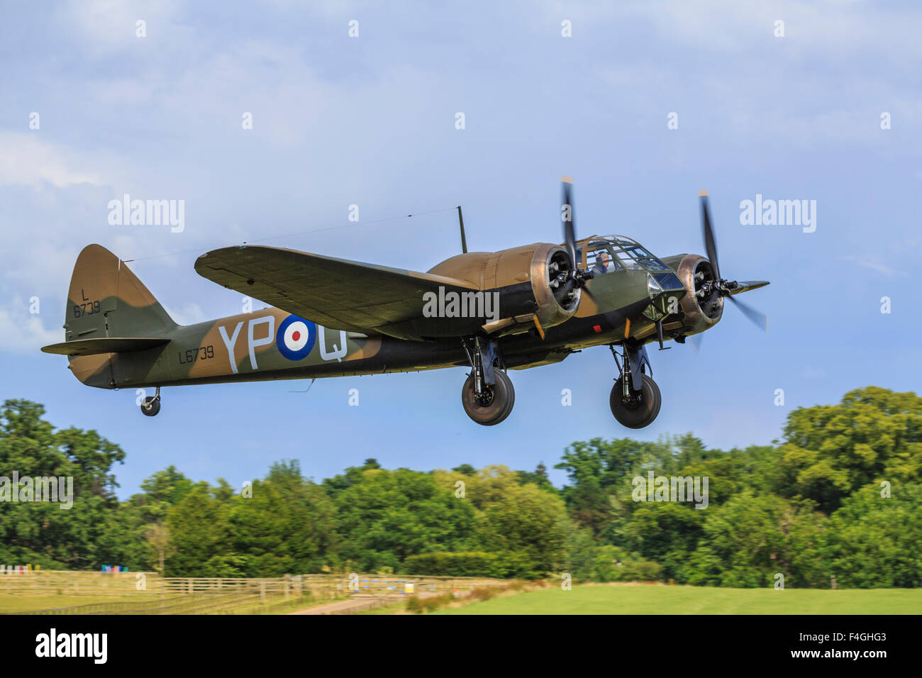 The last airworthy WW2 Bristol Blenheim Bomber Stock Photo