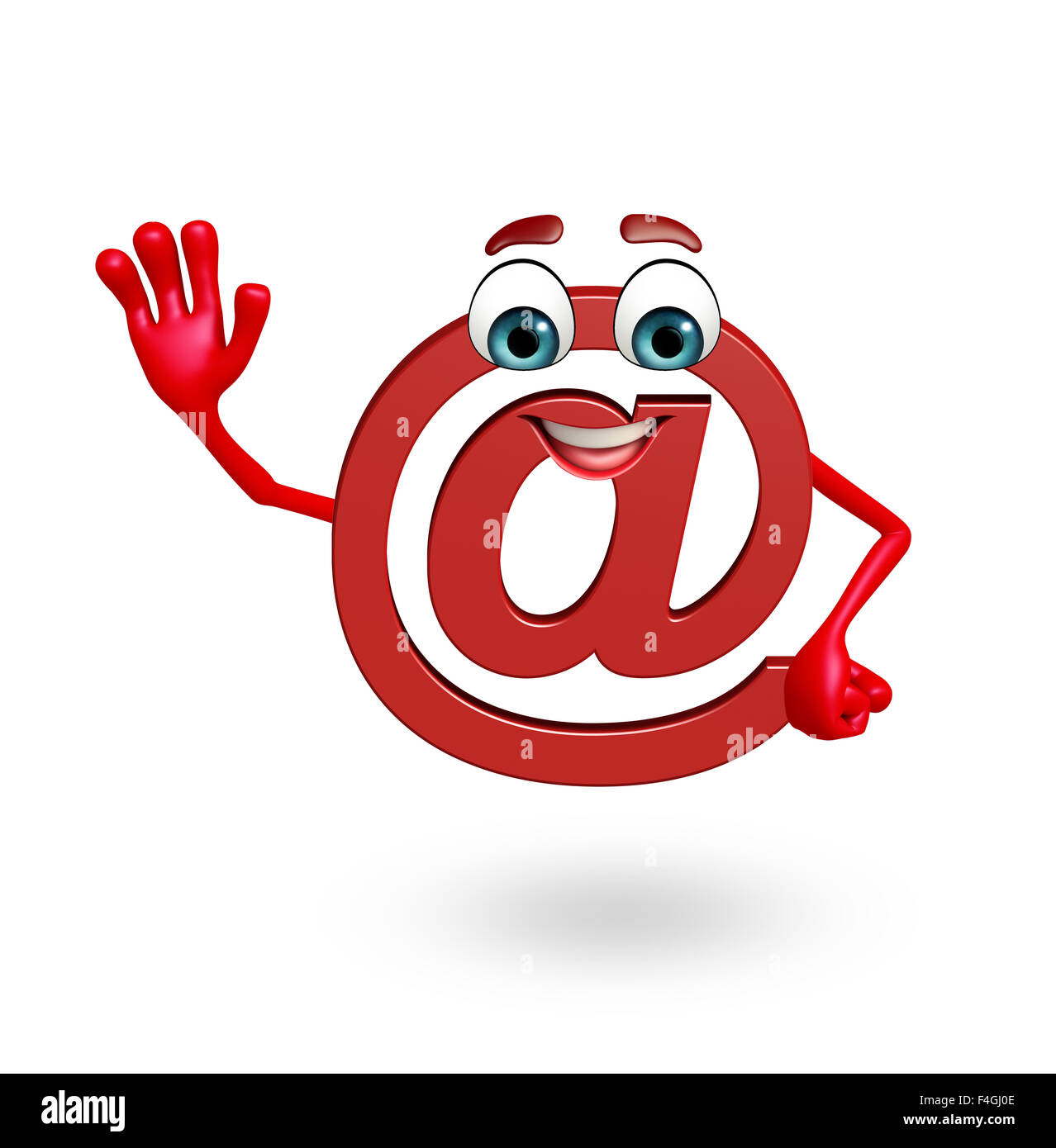 3d rendered illustration of at the rate sign Stock Photo - Alamy