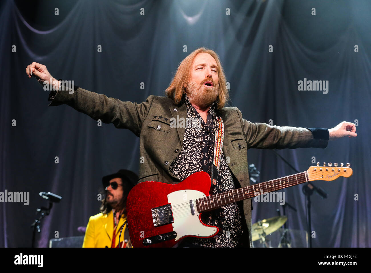 Music artist TOM PETTY & THE HEARTBREAKERS bring their 2014 Summer Tour to Raleigh, NC.  Tom Petty and the Heartbreakers is an American rock band from Gainesville, Florida. Stock Photo
