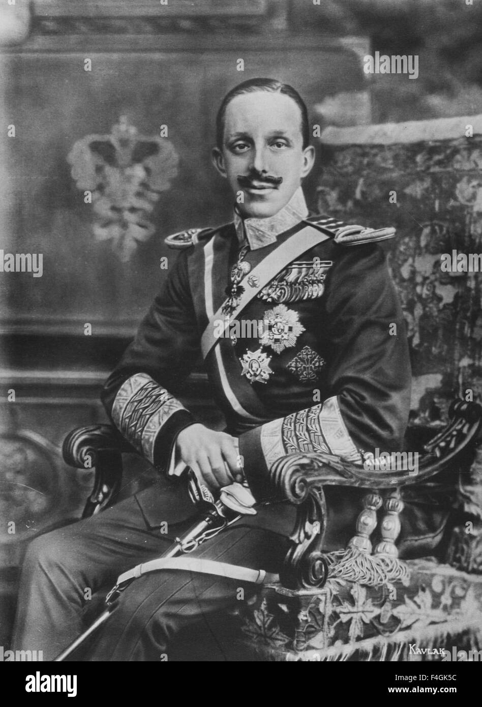 KING ALFONSO XIII OF SPAIN (1886-1941)  about 1914 Stock Photo